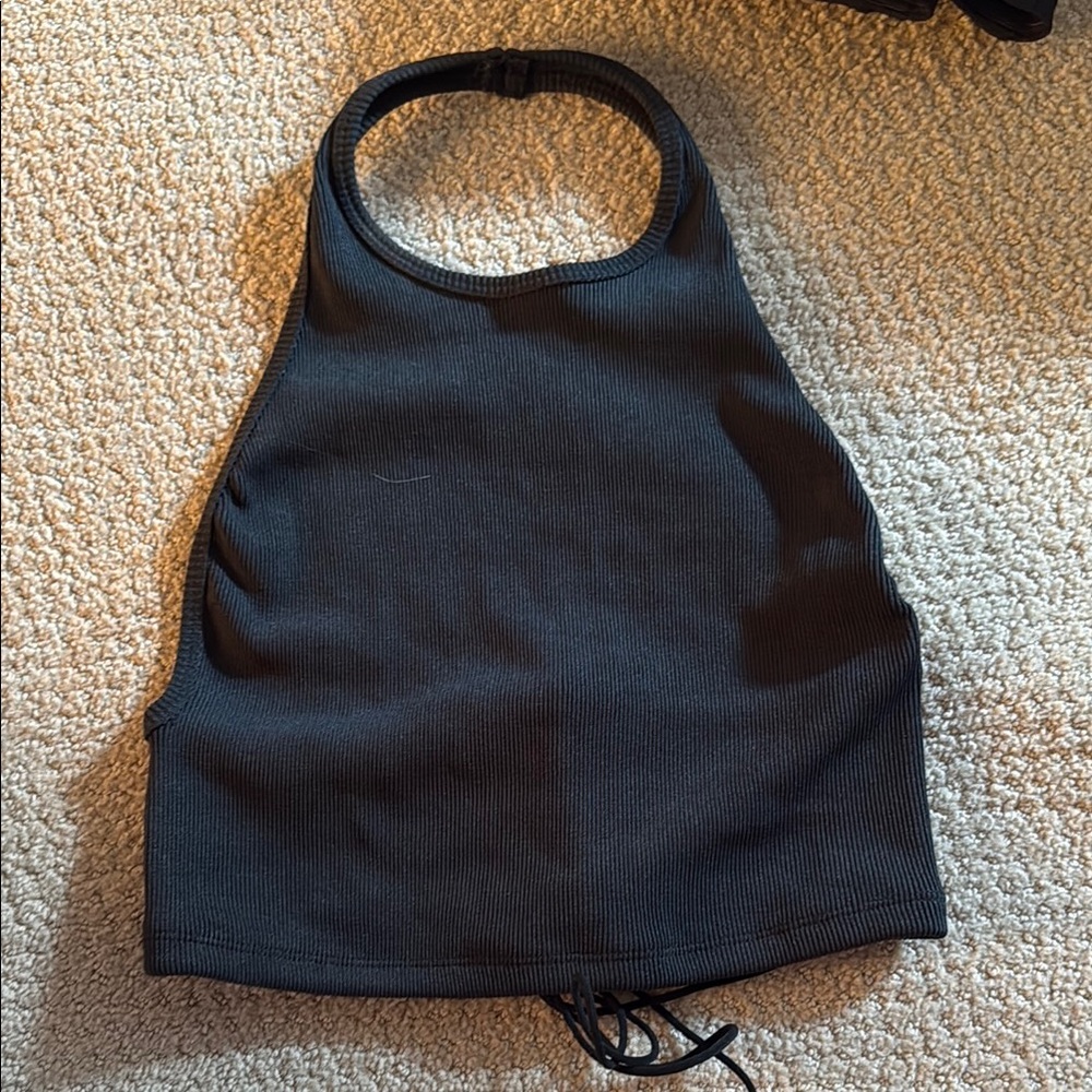 Adika Black Halter Top